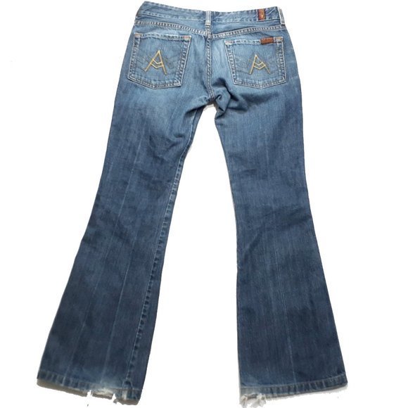 7 for all mankind Jeans size 28 Boot Cut RN#65199 B54 - Picture 3 of 14